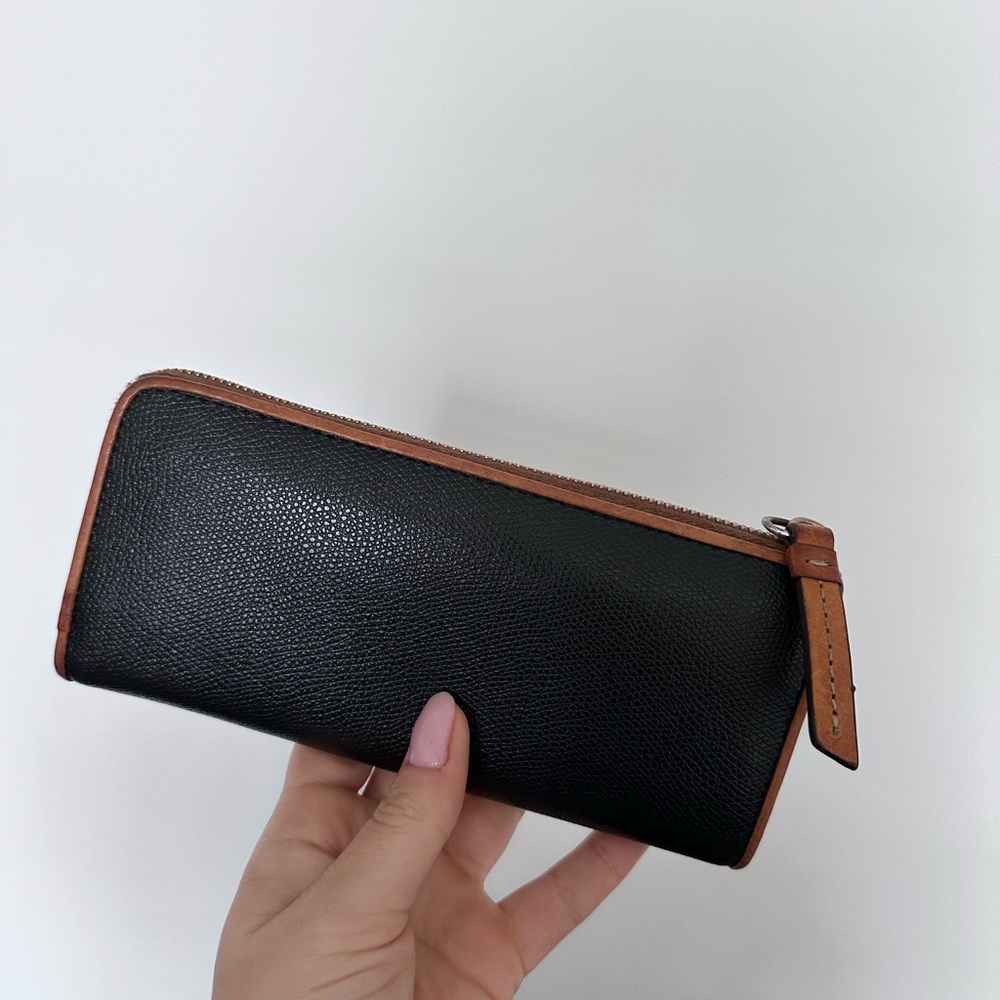 Dooney & Bourke Black and Brown Leather Tote - Picture 9 of 11